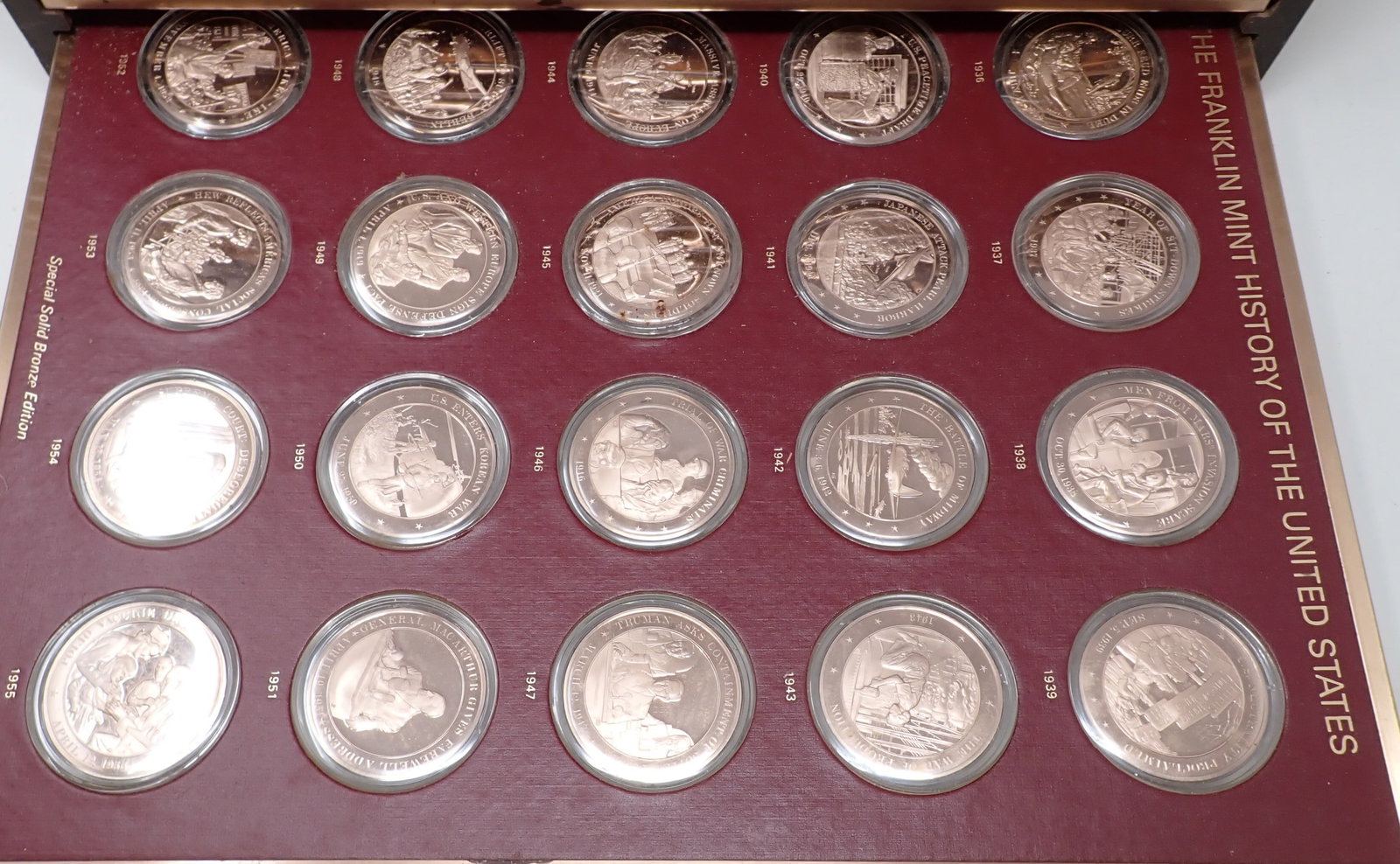 171 Franklin Mint History of United States Bronze Medals (1 of 11)