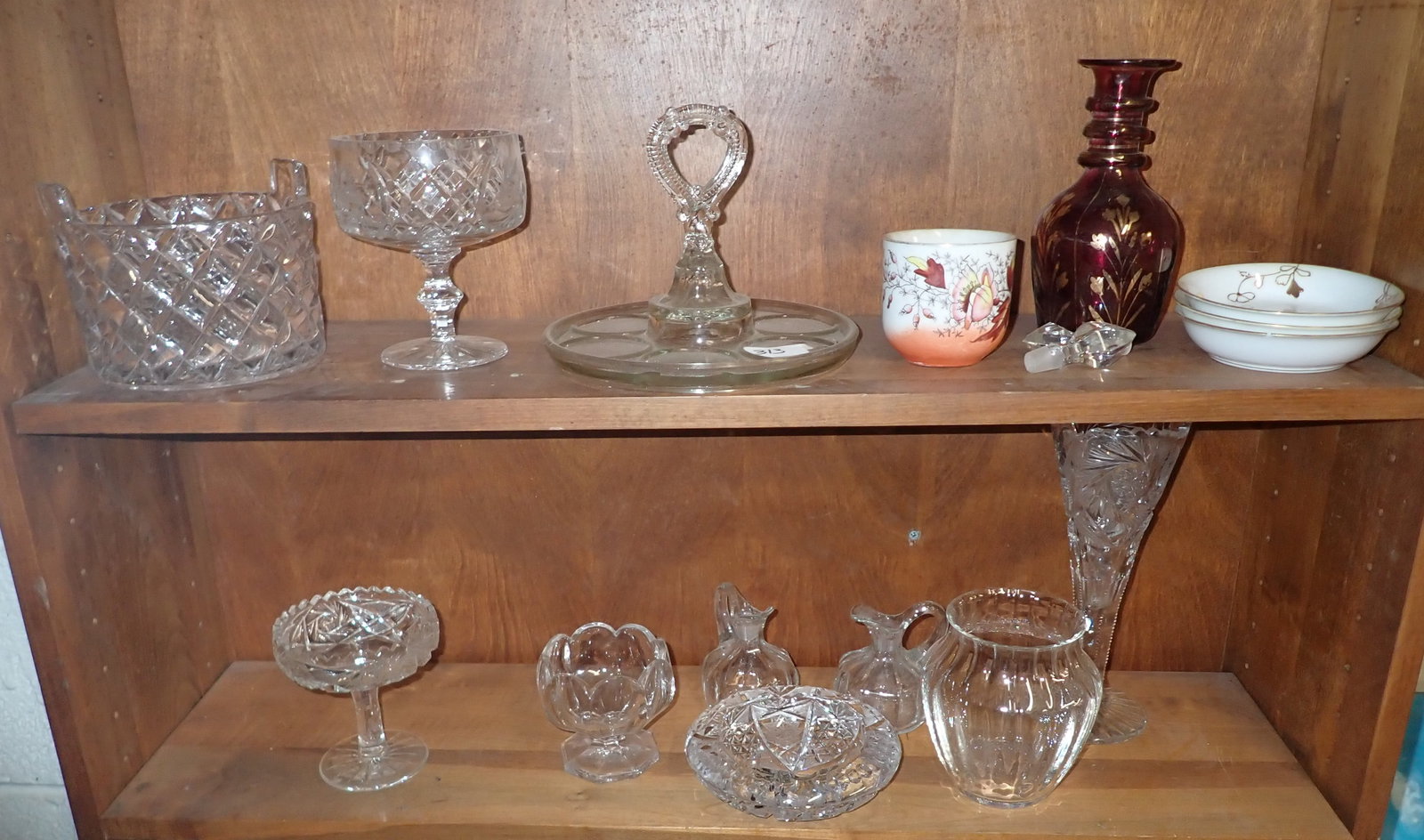 2 Shelves of Glassware (1 of 4)