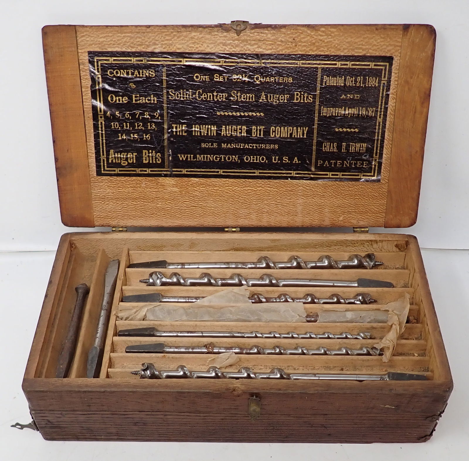 1887 Irwin Auger Bit Set (1 of 7)