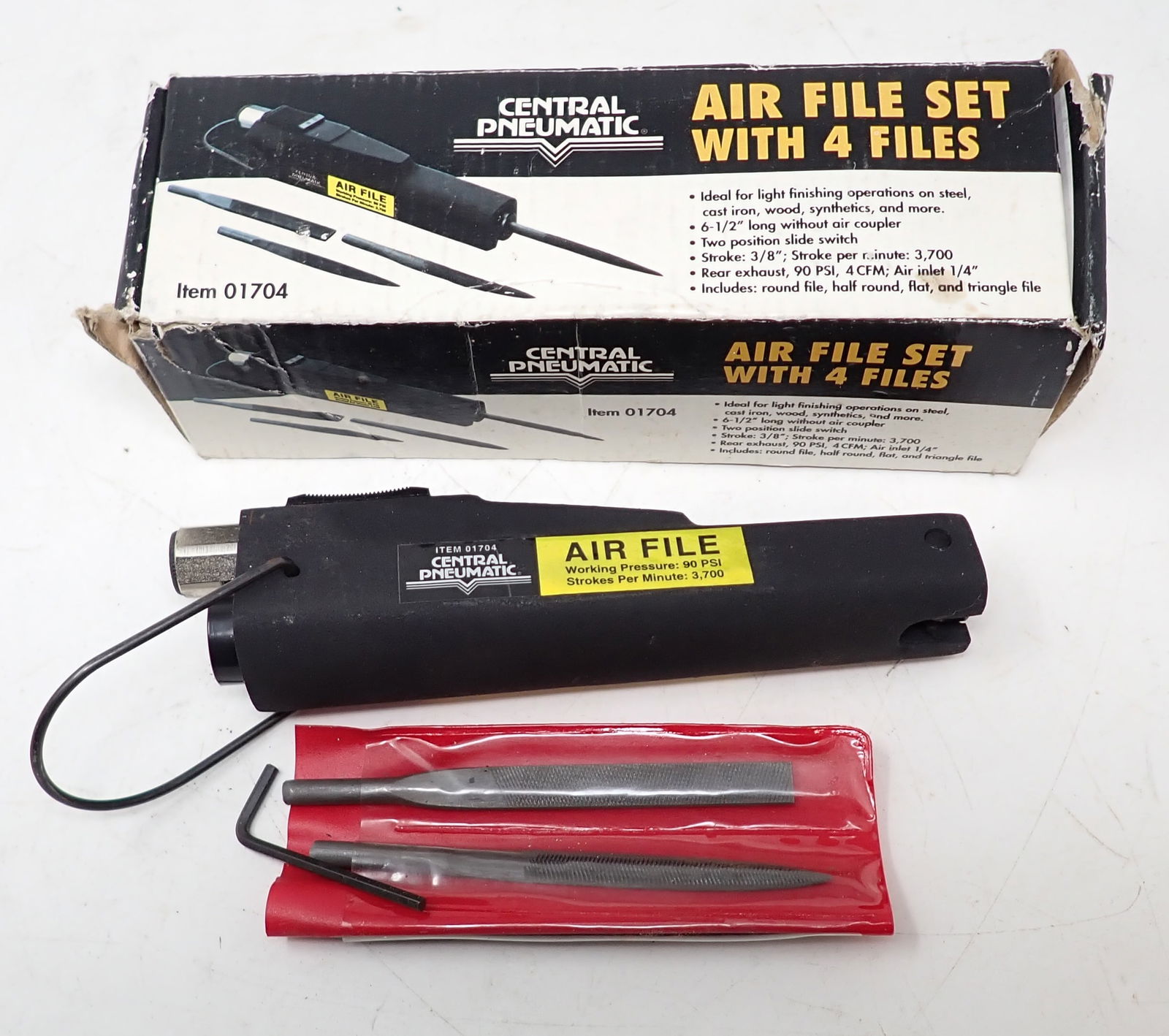 Central Pneumatic Air File Set 01704 (1 of 1)