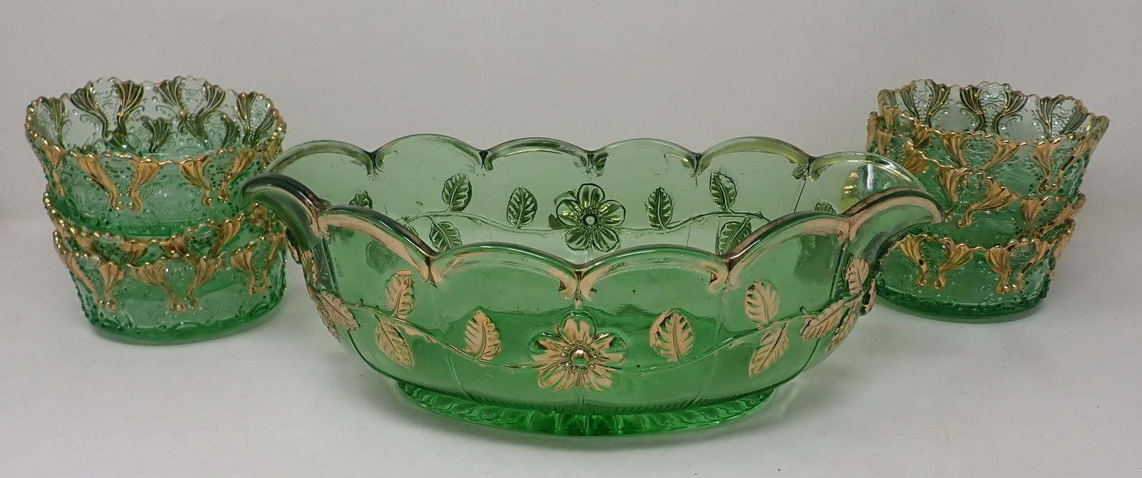 US Glass Centerpiece Dish & 6 Desserts (1 of 6)