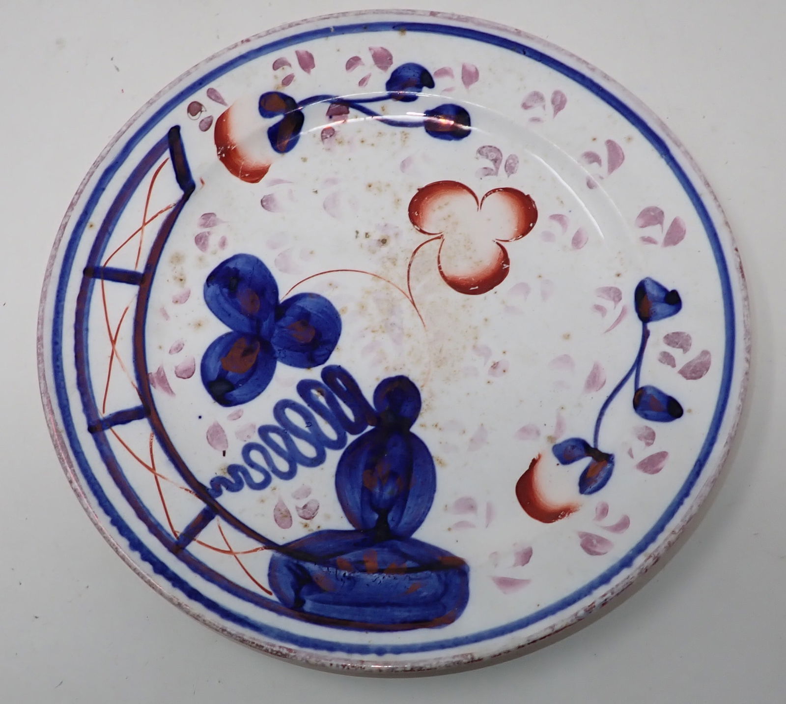 Gaudy Welsh Oyster Pattern Plate (1 of 2)