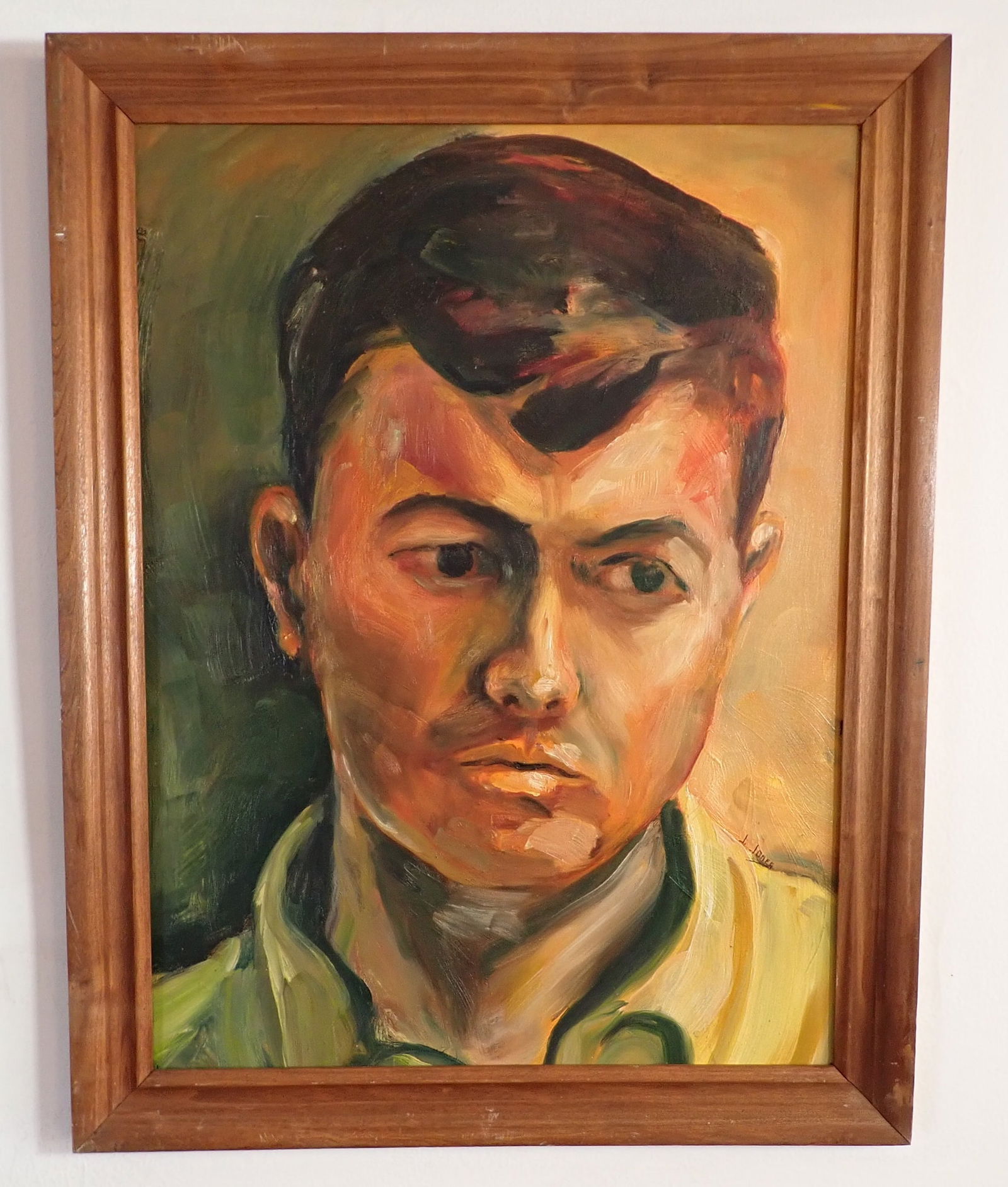 J. Jones Oil on Board Portrait (1 of 3)