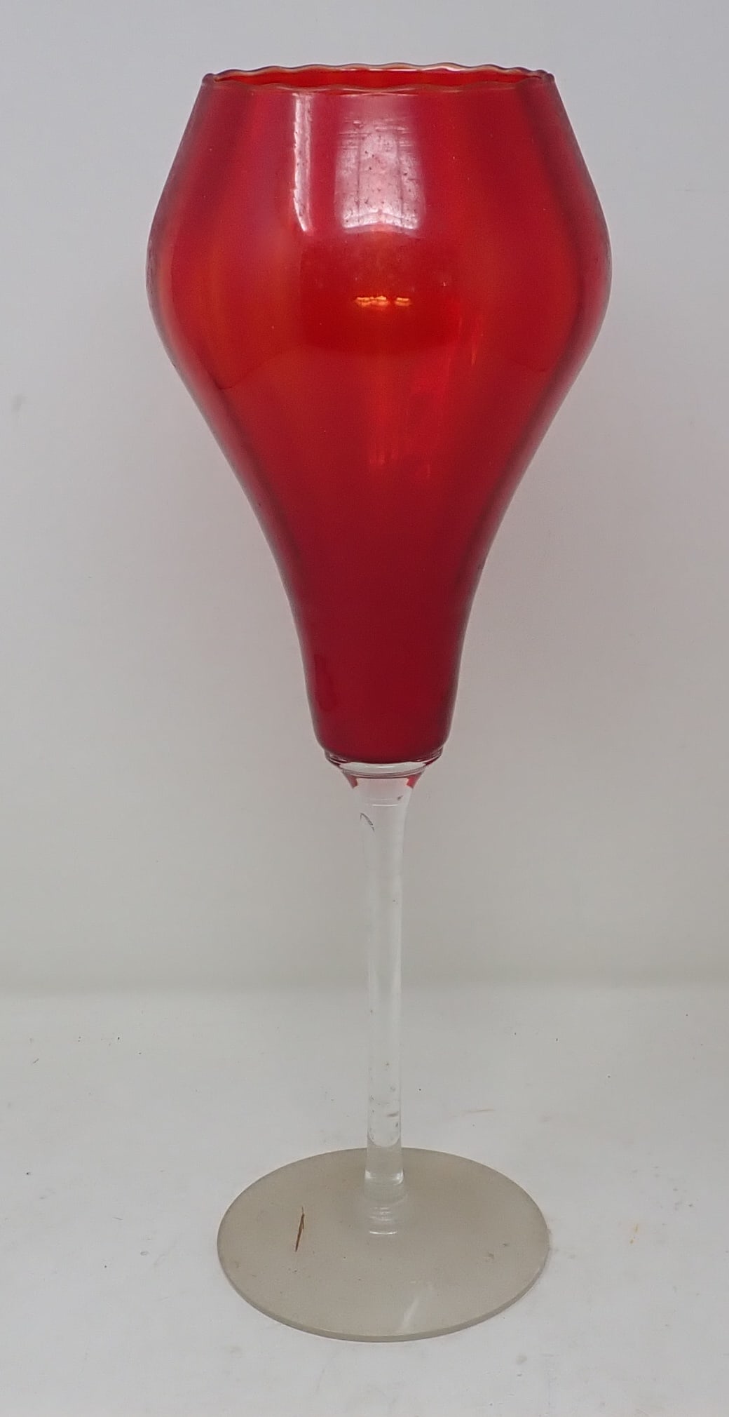 Large Toasting Goblet: Apprx 5" in diameter and 15" tall.