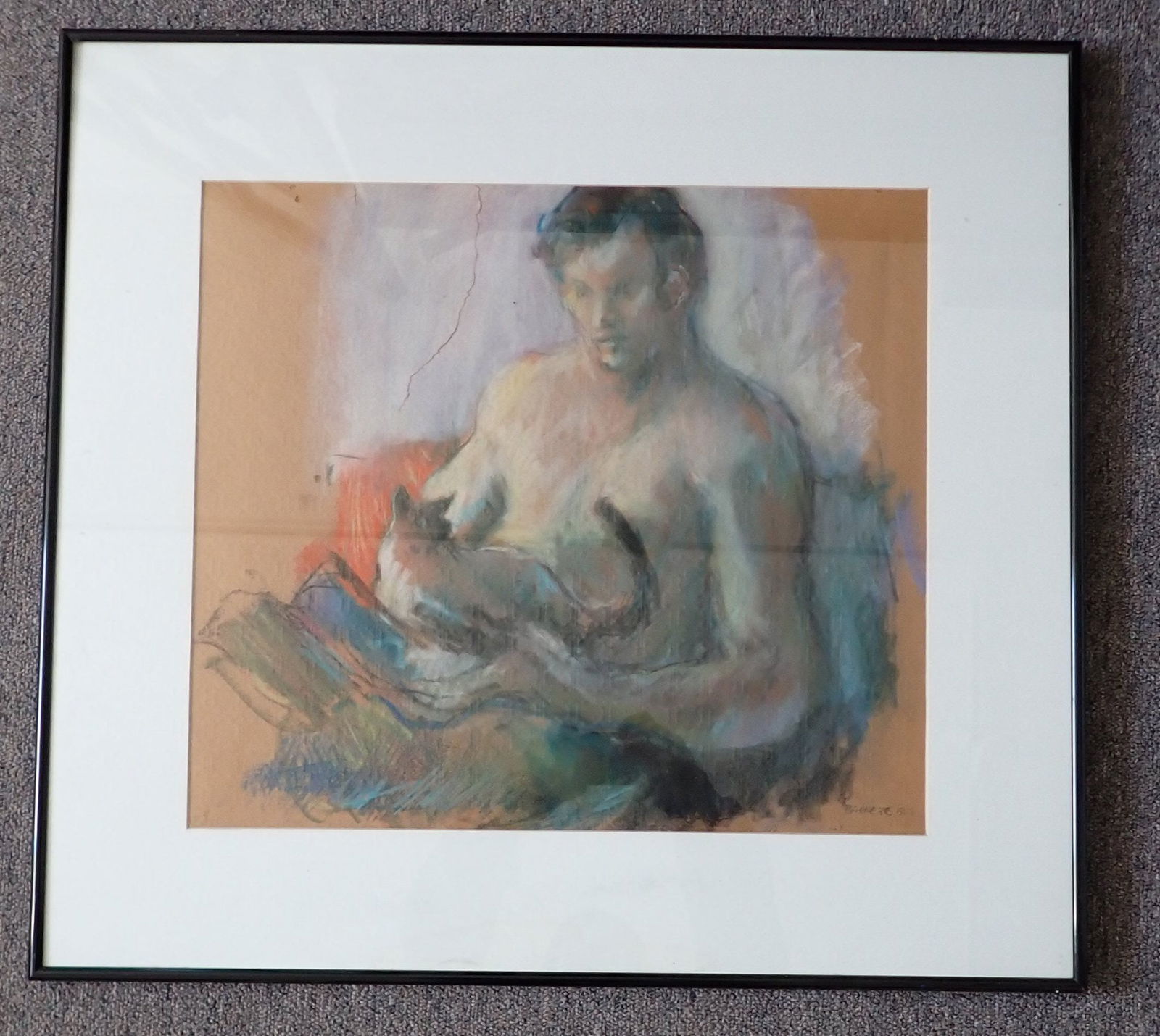 1968 Wally Barnette Male Pastel (1 of 5)