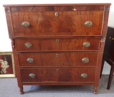 4 Drawer Chest: Approx 21 1/4" x 42" x 43 1/2" tall. No shipping ! Bring proper help to remove !