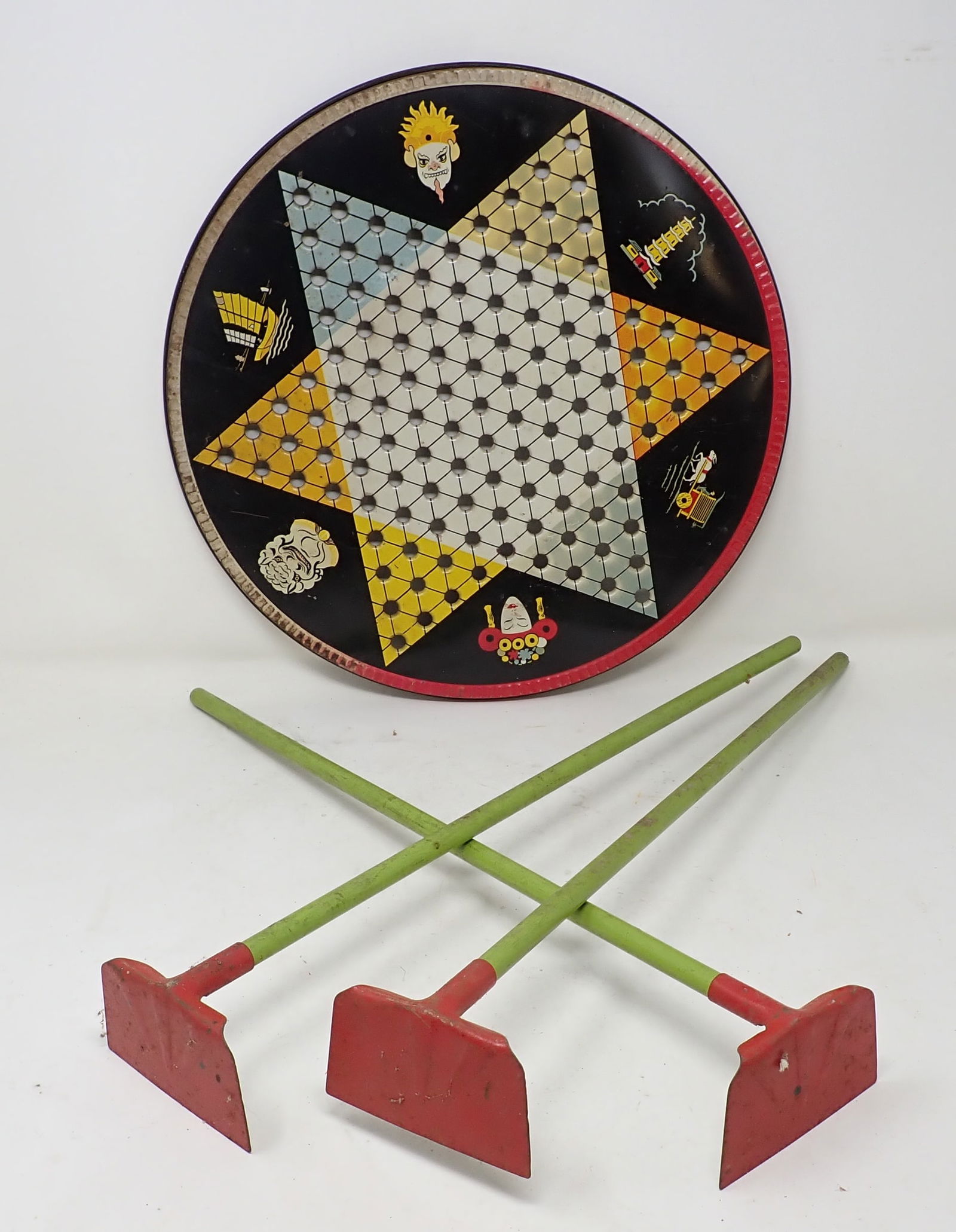 Chinese Marble Game Board & Hoes (1 of 3)