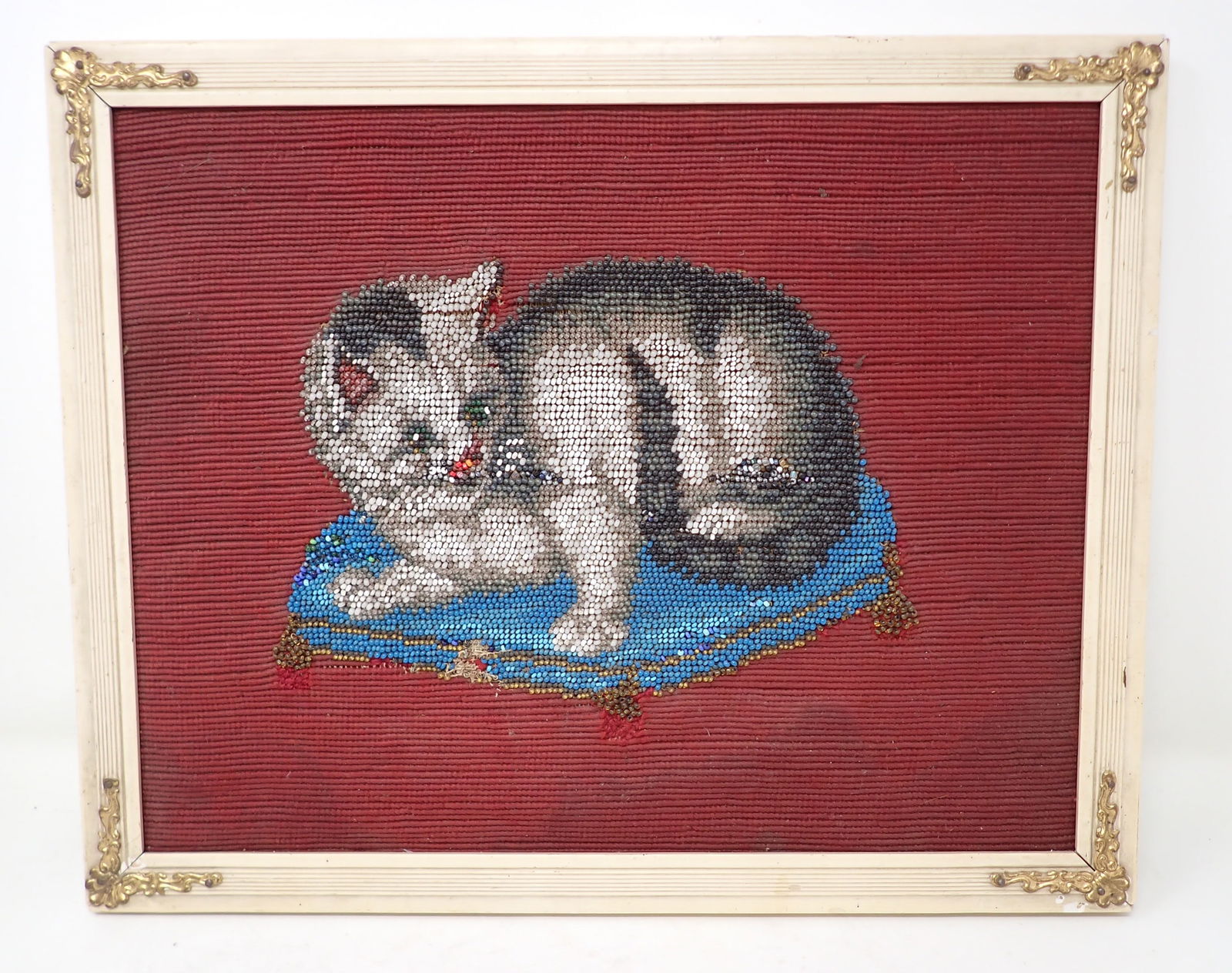 Beaded & Needlepoint Cat (1 of 5)