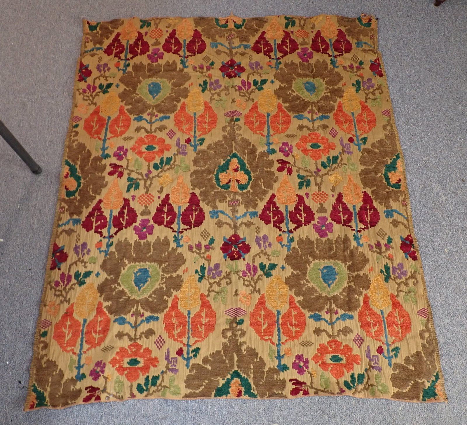 Pair of Embroideries: Getting 2 . Approx 46" x 57".