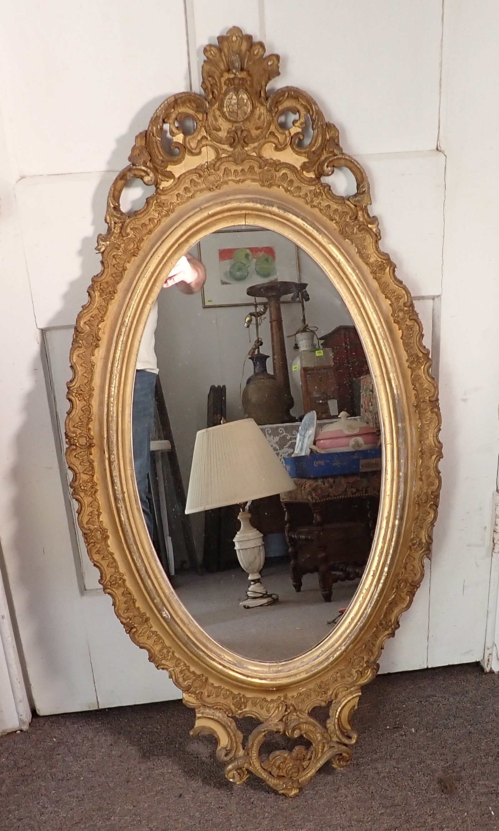 Oval Gold Gilt Mirror (1 of 8)