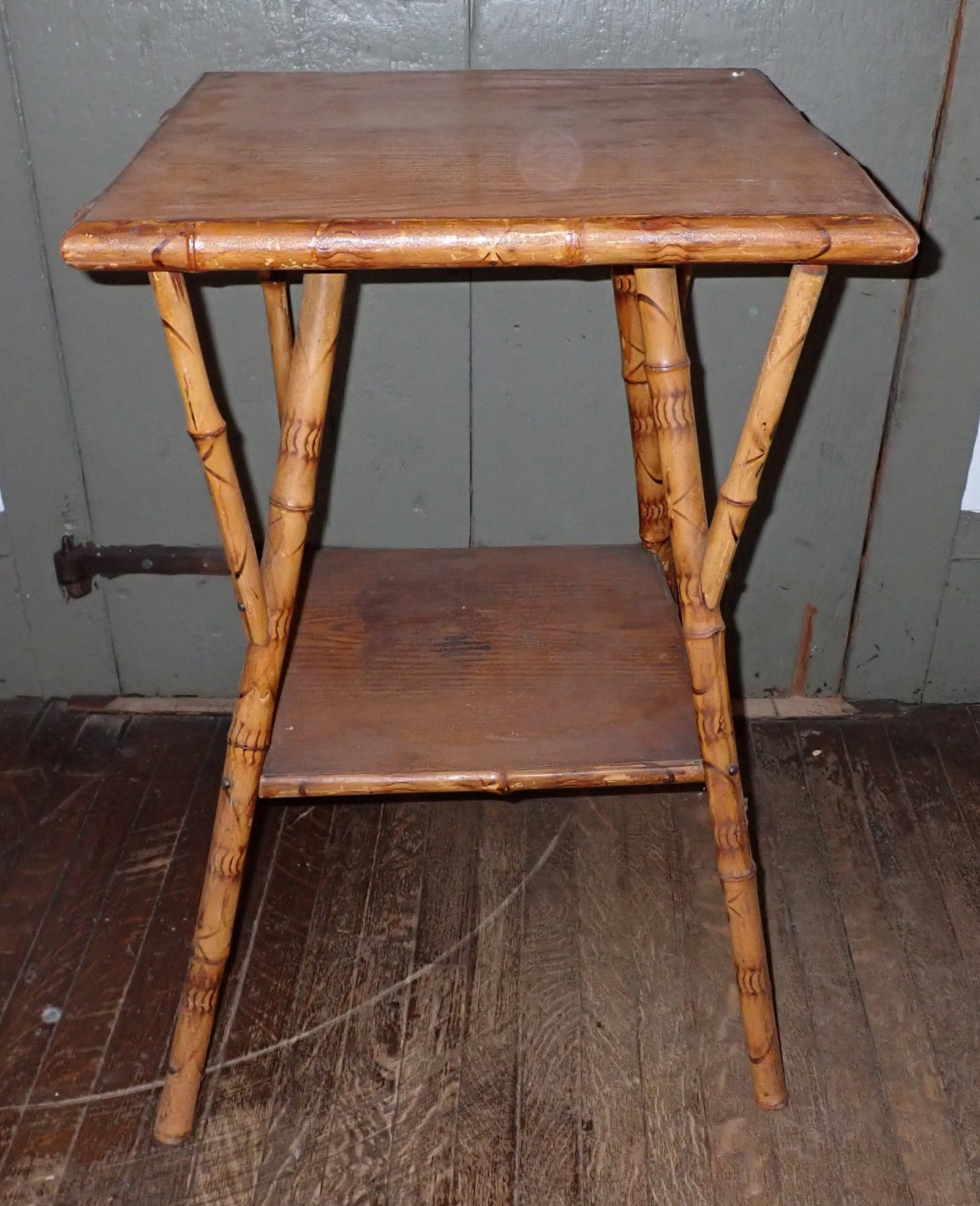 Bamboo Plant Stand: Approx 19 1/4" x 19 1/4" x 29" tall. NO SHIPPING