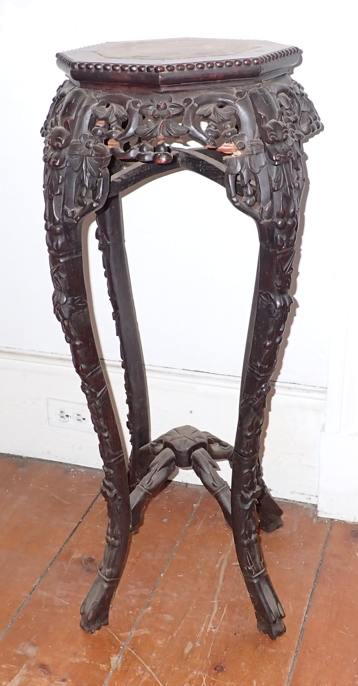 Ornate Carved Asian Stand (1 of 12)