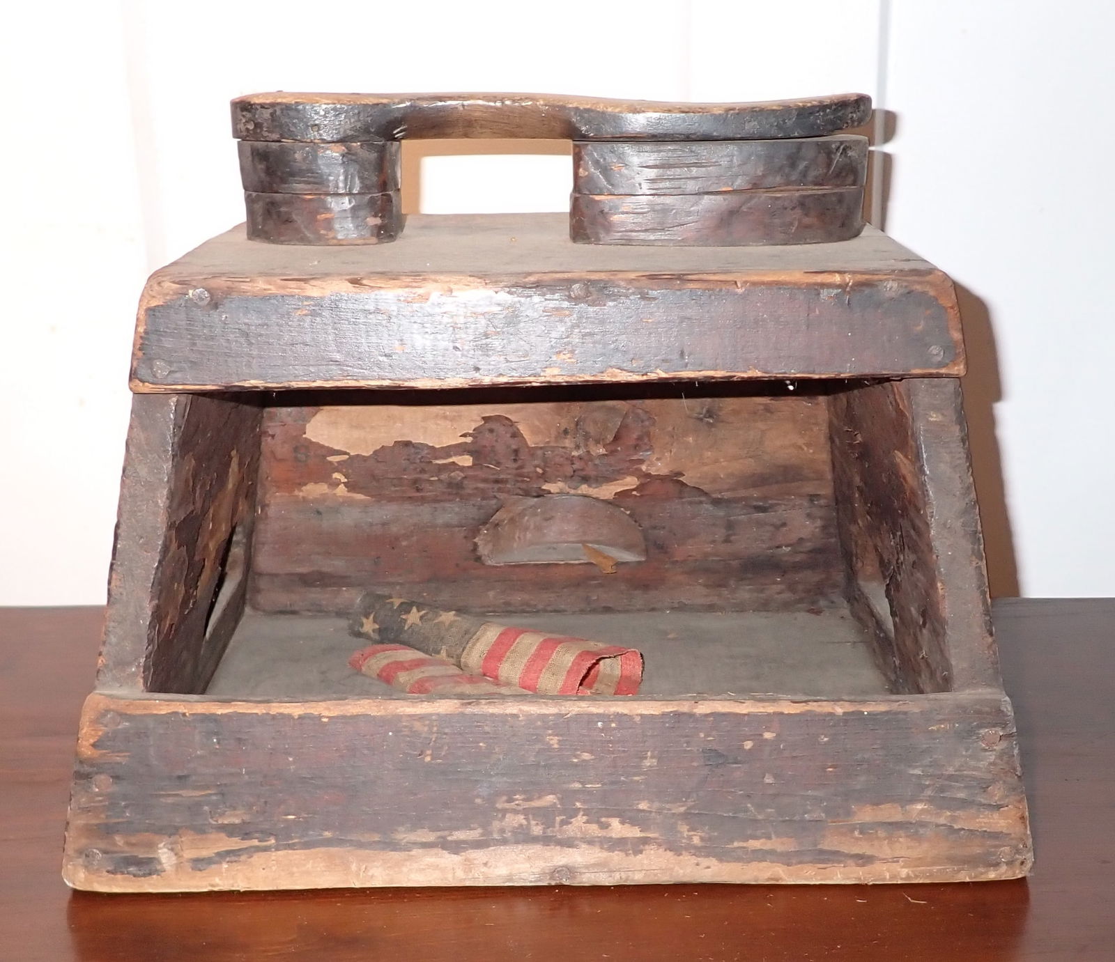 Primitive Shoe Shine Stool (1 of 4)