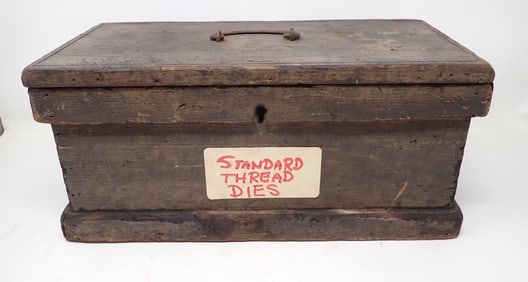Thread Dies in Antique Tool Chest