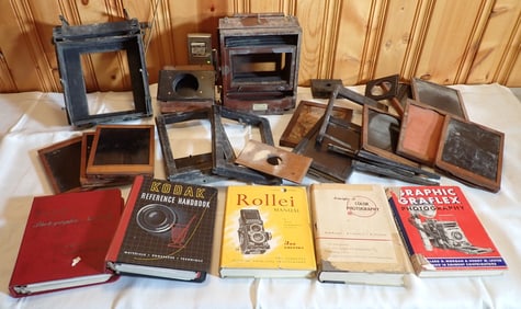 Camera Parts & Books incl R.O.C View Kodak