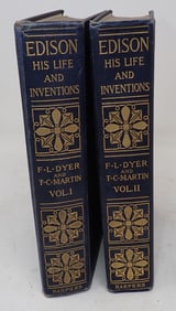 Edison & His Life Inventions Vol I & II