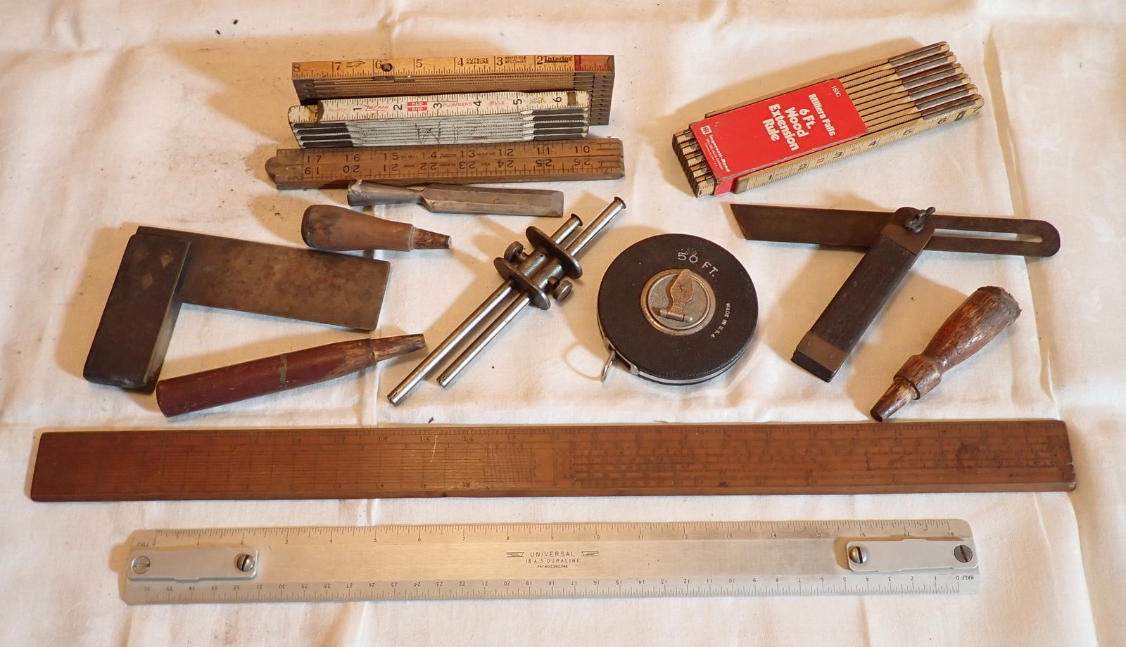 Square Rulers incl Lufkin Millers Falls & Misc Tools (1 of 6)
