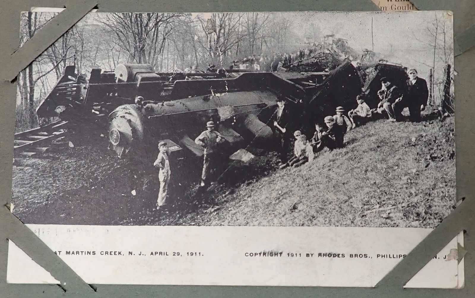 Postcard Album w/ Easton Pa Phillipsburg Train Crash (1 of 16)