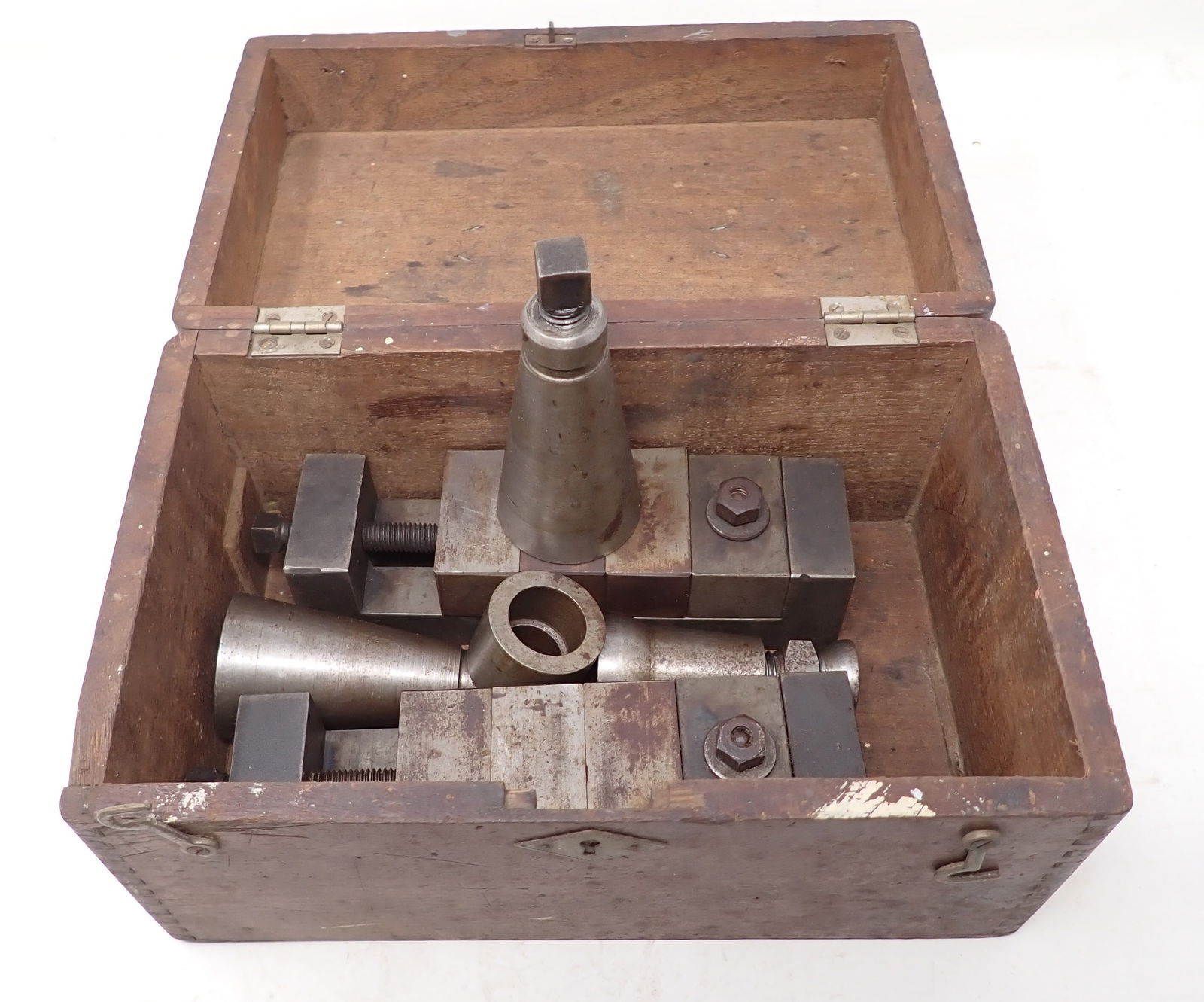 Screw Jacks Drill Press Clamps in Wood Box (1 of 5)