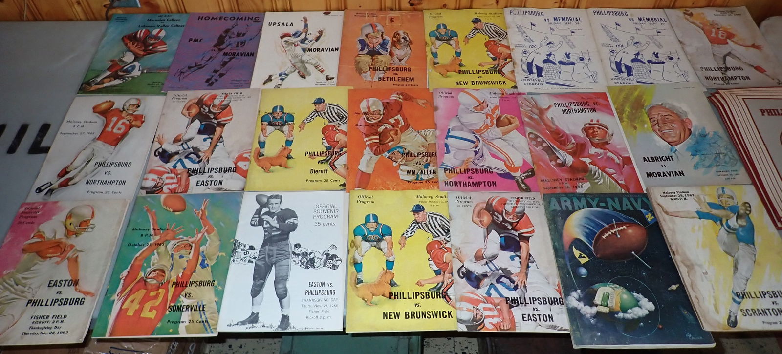 Phillipsburg Easton Moravian Football Programs (1 of 5)