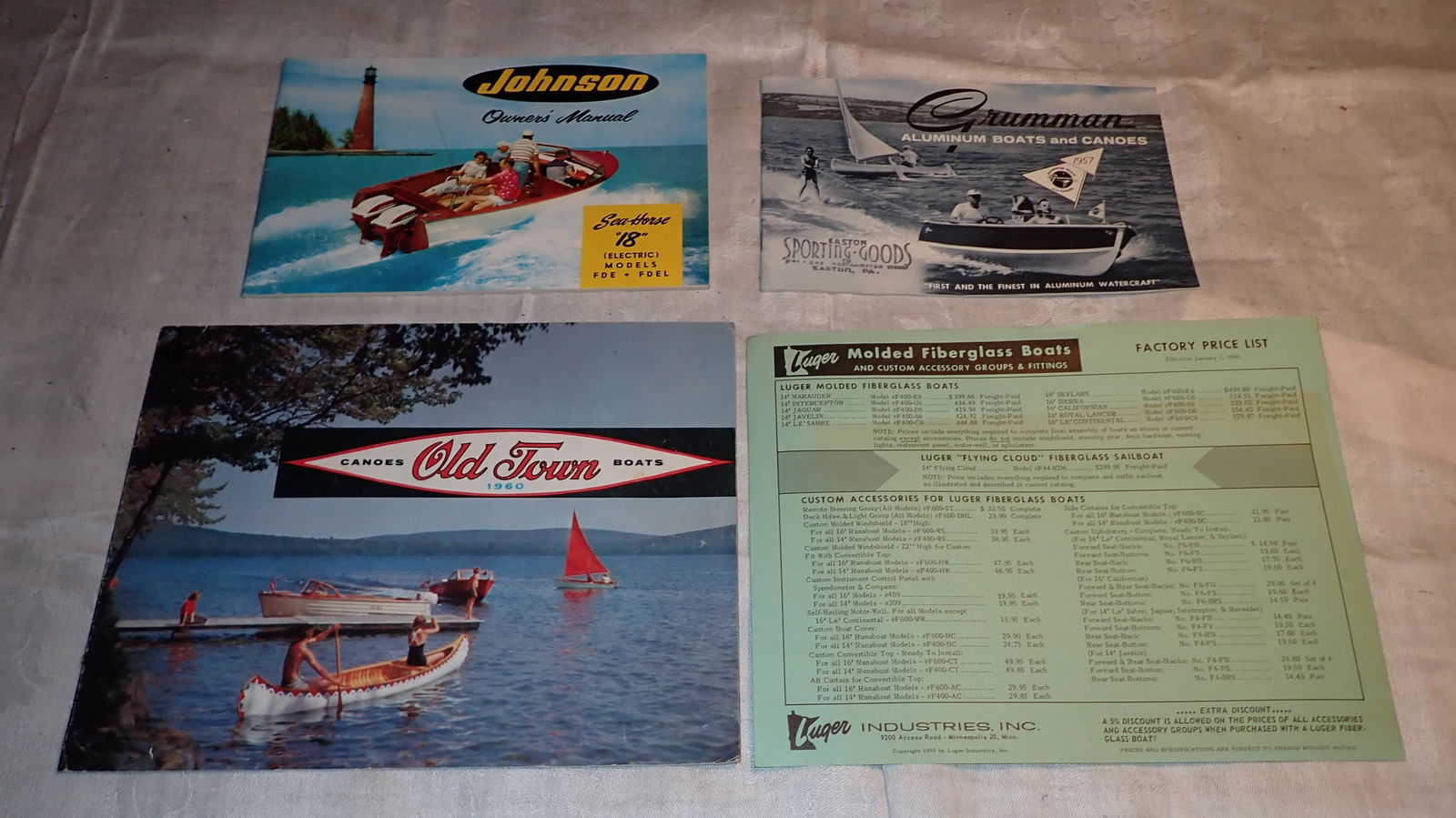 Old Town Canoe Johnson Seahorse Grumman Boat Brochures (1 of 4)