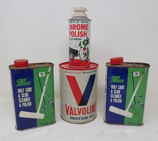 Valvoline Oil Turtle Wax This Golf Cart Cans