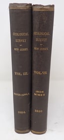 1910 NJ Iron Mines  1894 Water Supply Books