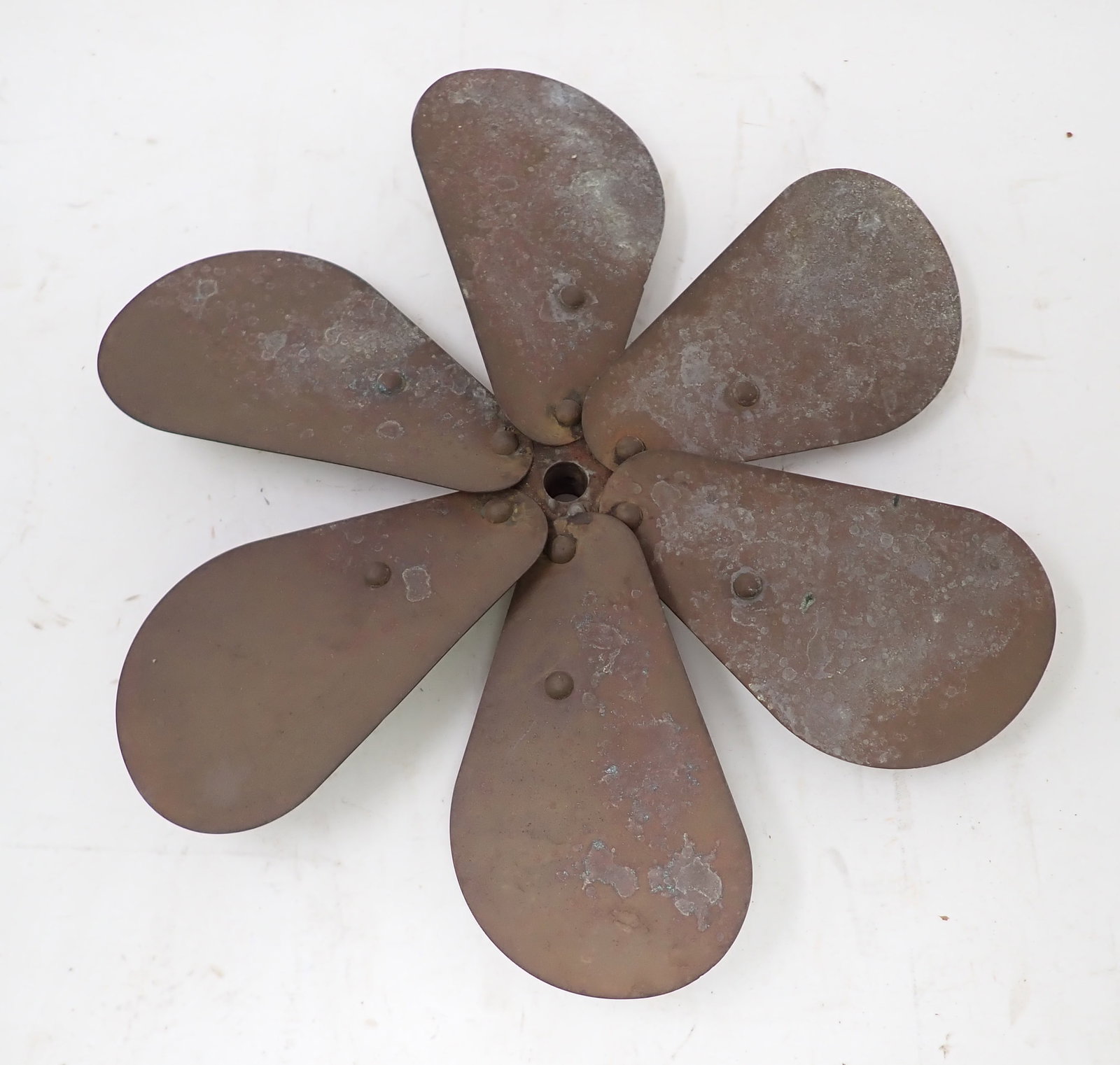 Brass Fan Blade: Approx 11 7/8" in diameter