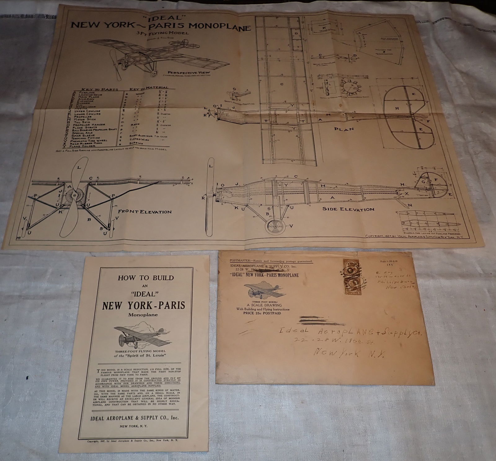 1927 Ideal New York Paris Monoplane Planes (1 of 6)