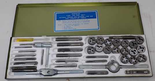 40pc Metric Tap & Die Set