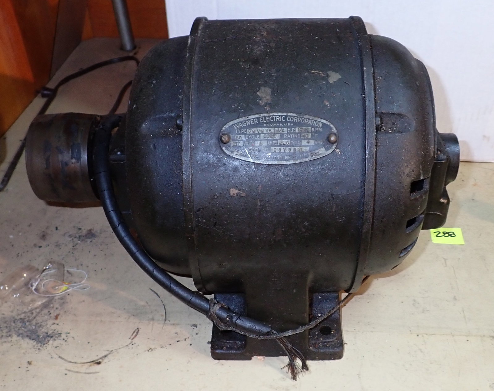 Wagner 1/2hp Electric Motor: NO shipping