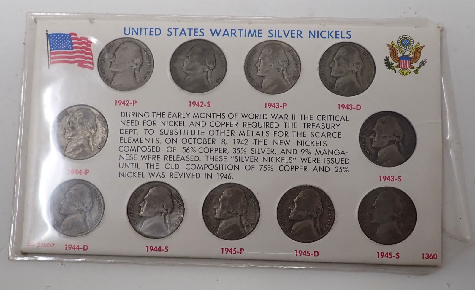 United States Wartime Silver Nickels (1 of 4)