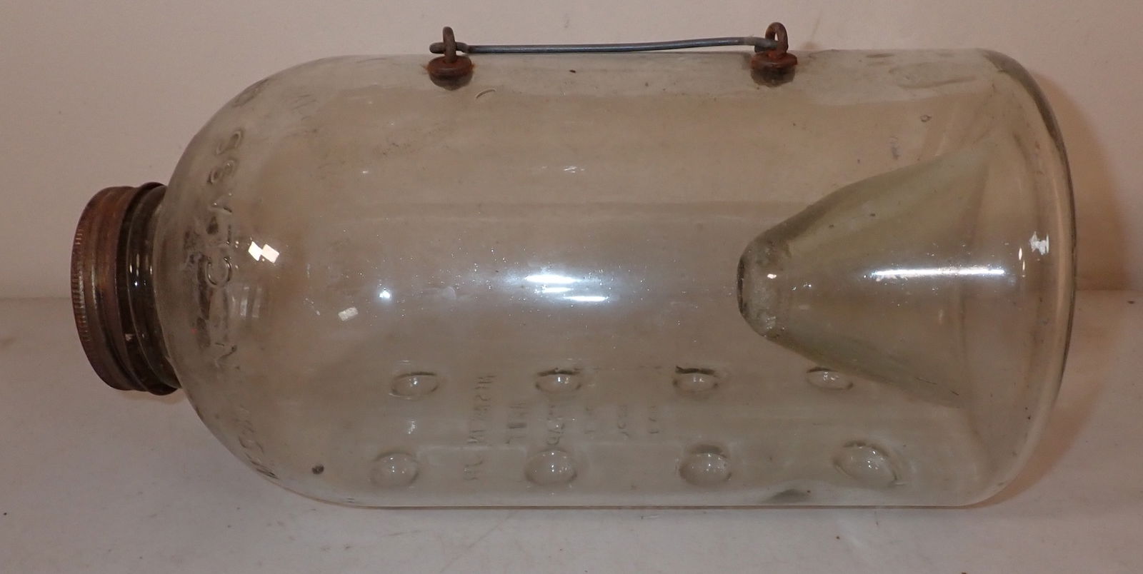 McSwain Jr Glass Bait Trap Minnows Roaches (1 of 7)