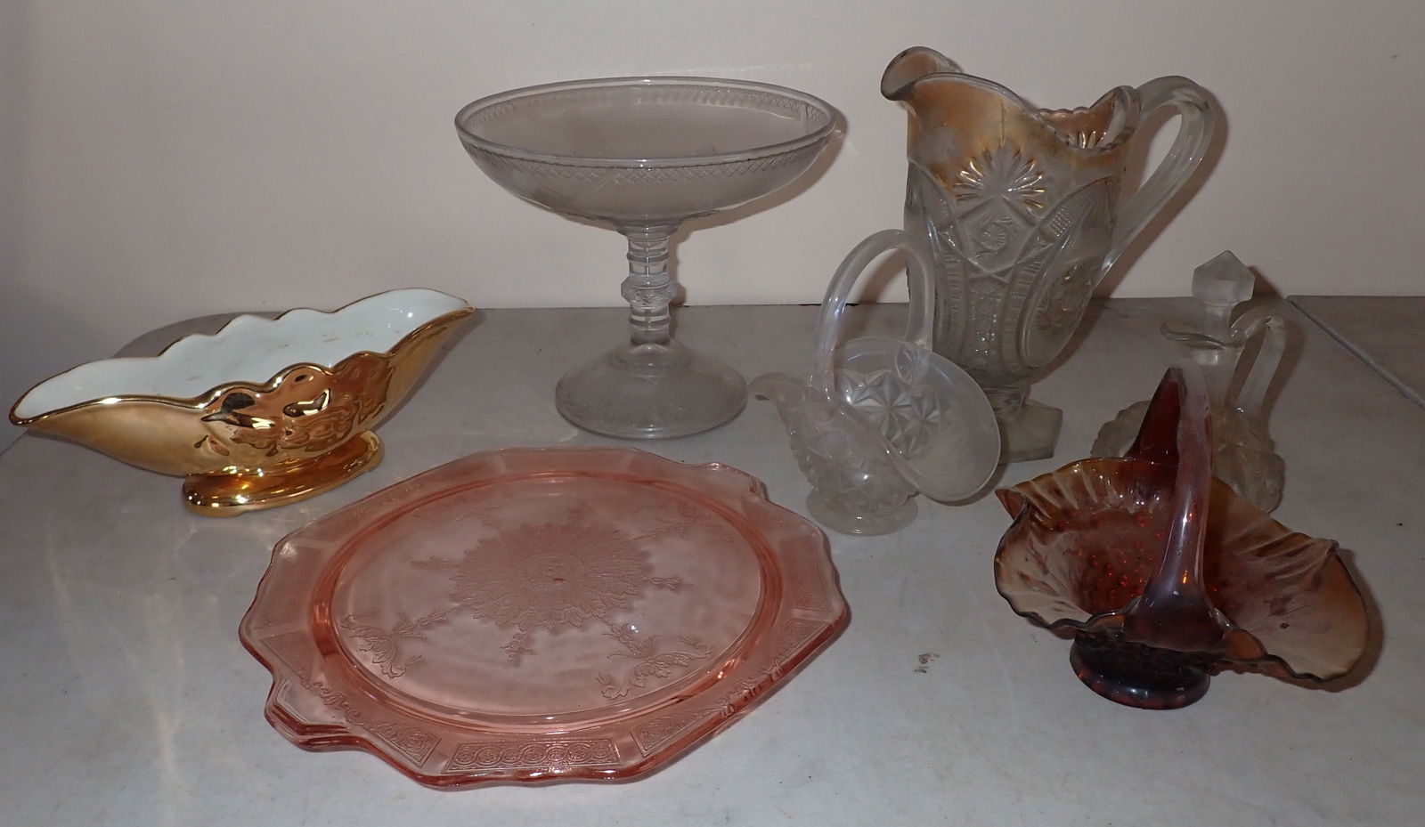 Compote Depression And Misc Glass Wear (1 of 2)