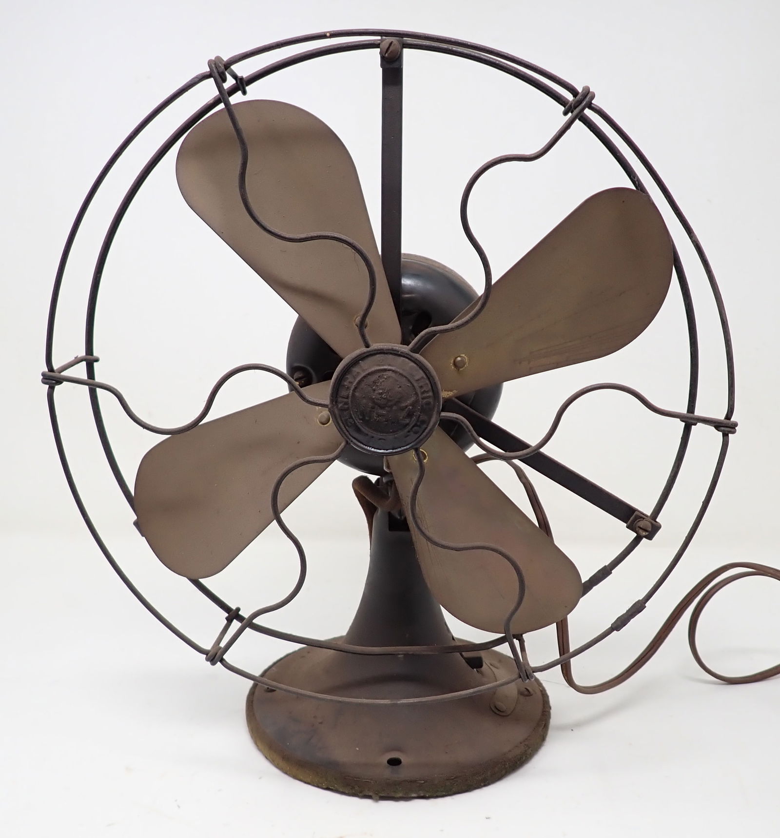 General Electric Brass Blade Fan (1 of 4)