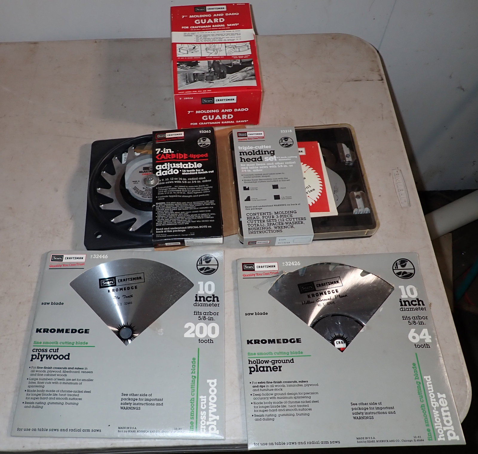 Craftsman Adjustable Dado Molding Head Set & Misc (1 of 5)