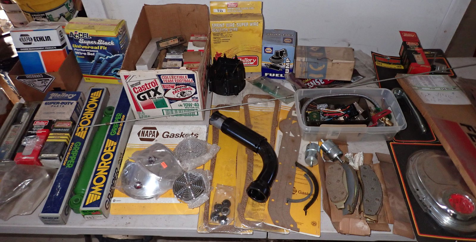 Table Contents of Car Parts (1 of 8)