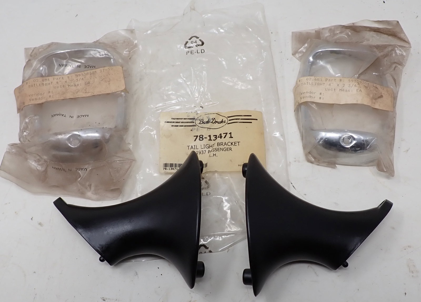 1937 Tail Light Brackets & Trim (1 of 5)