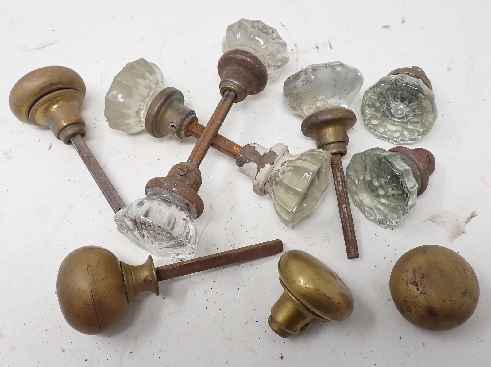 Glass & Brass Door Knobs (1 of 2)