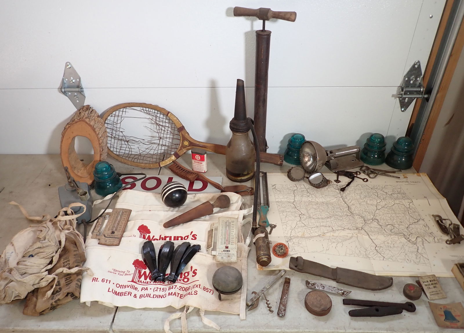 Oil Bottle Bicycle Pump Darts & Misc (1 of 13)