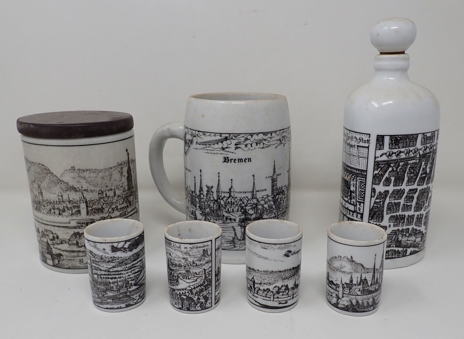 Henseler Stein Decanter Cups & Jar (1 of 6)