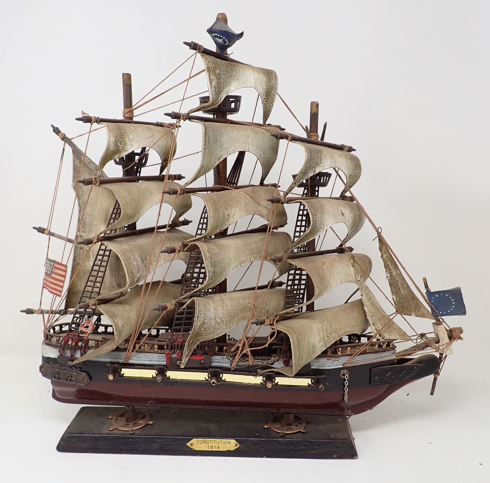Constitution 1814 Wooden Ship Model (1 of 2)
