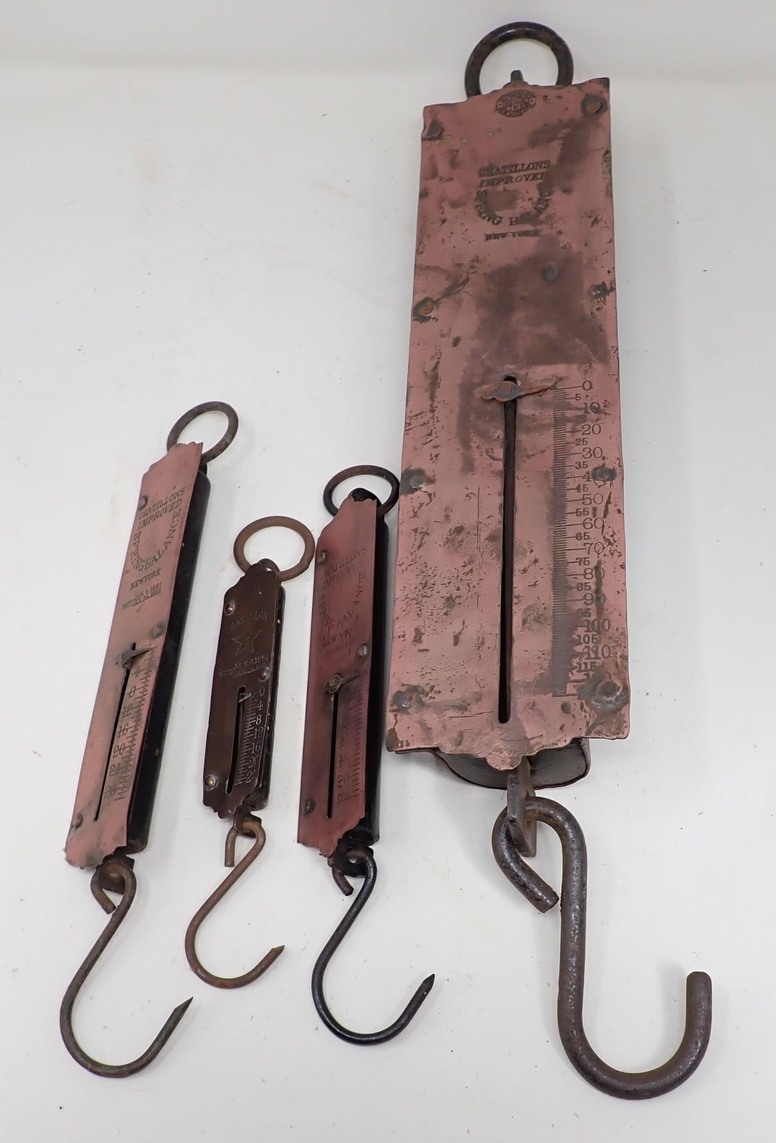4 Chatillon's Hanging Spring Balance Scales (1 of 3)