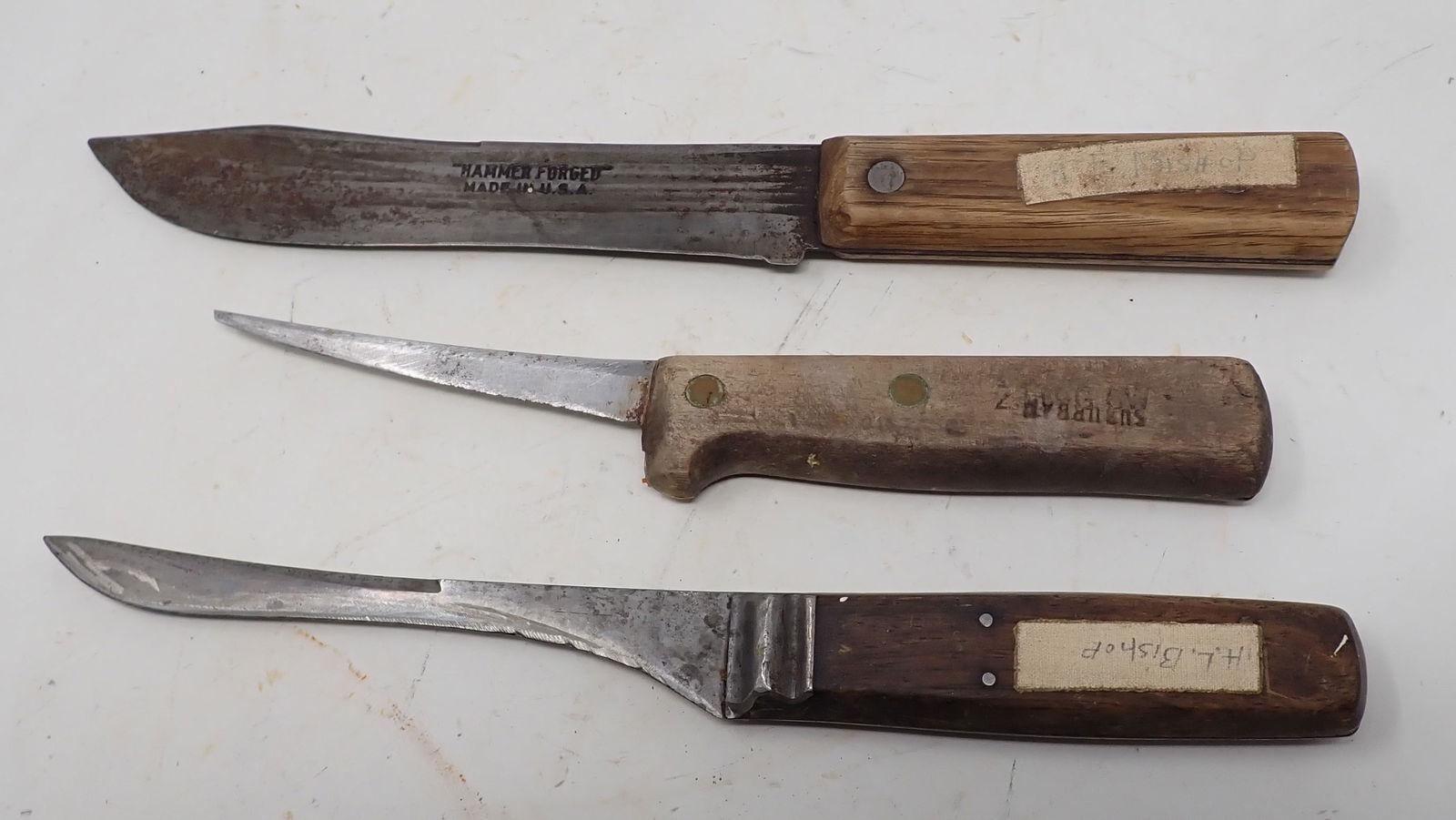 3 Butcher Knives incl Hammer Forged (1 of 2)