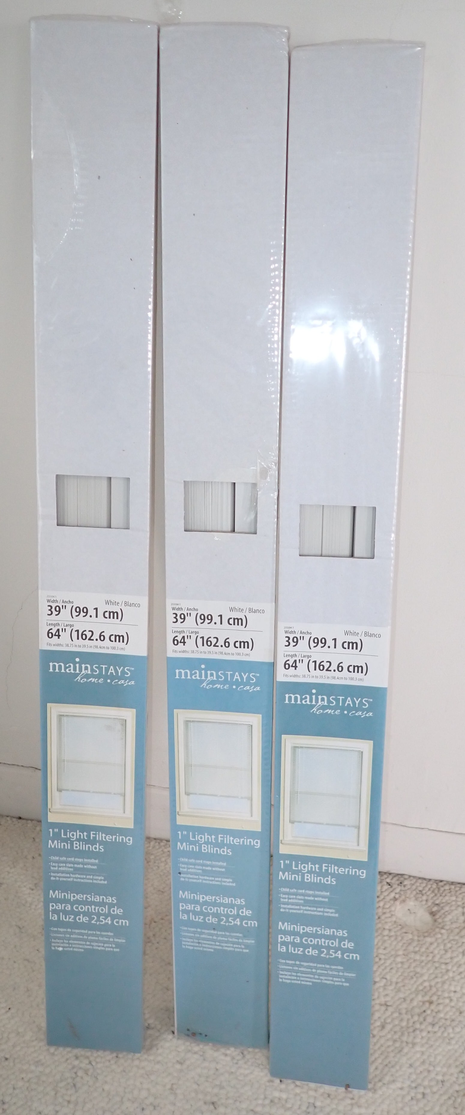 Mainstays Blinds: New in boxes