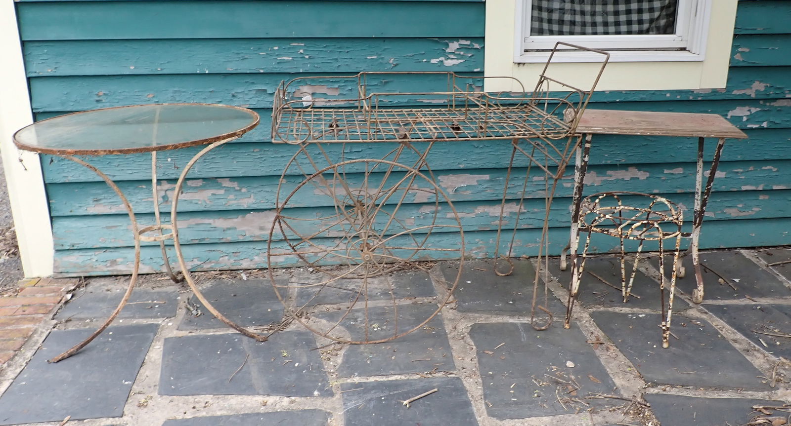 Plant Stands incl Wire Cart  & Tables (1 of 6)