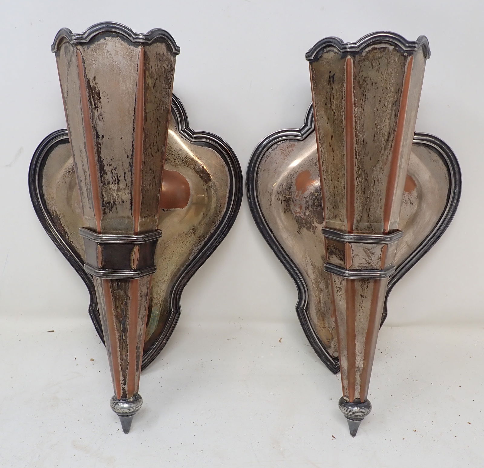 Paul Revere Sheffield Wall Pockets Silverplate (1 of 4)