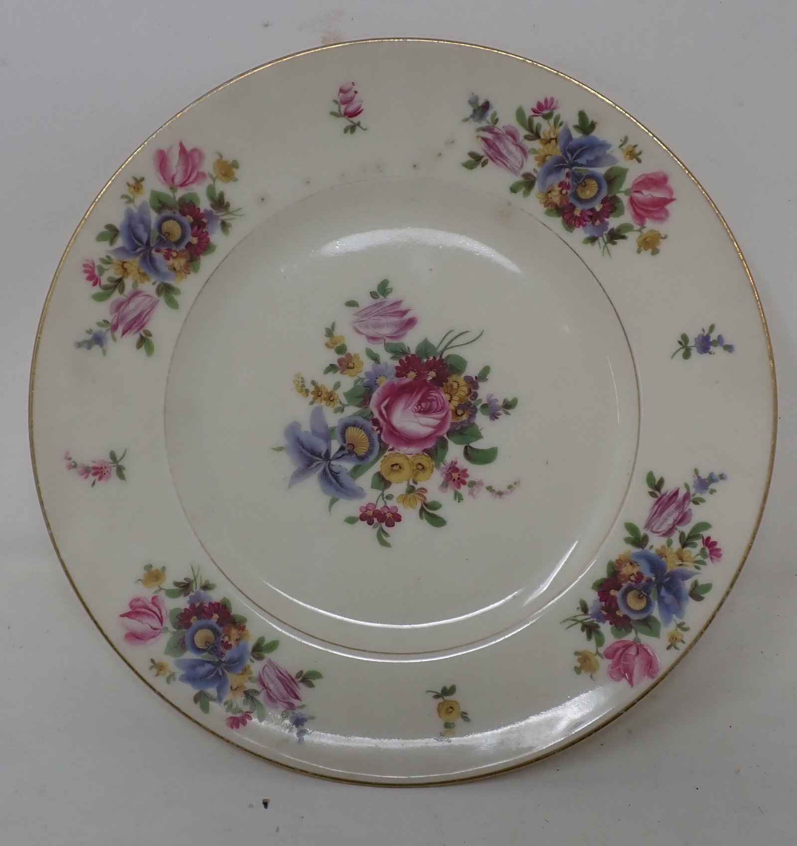 9 Black Forest Meissen Plates: Apprx 8 1/4" in diameter. No shipping