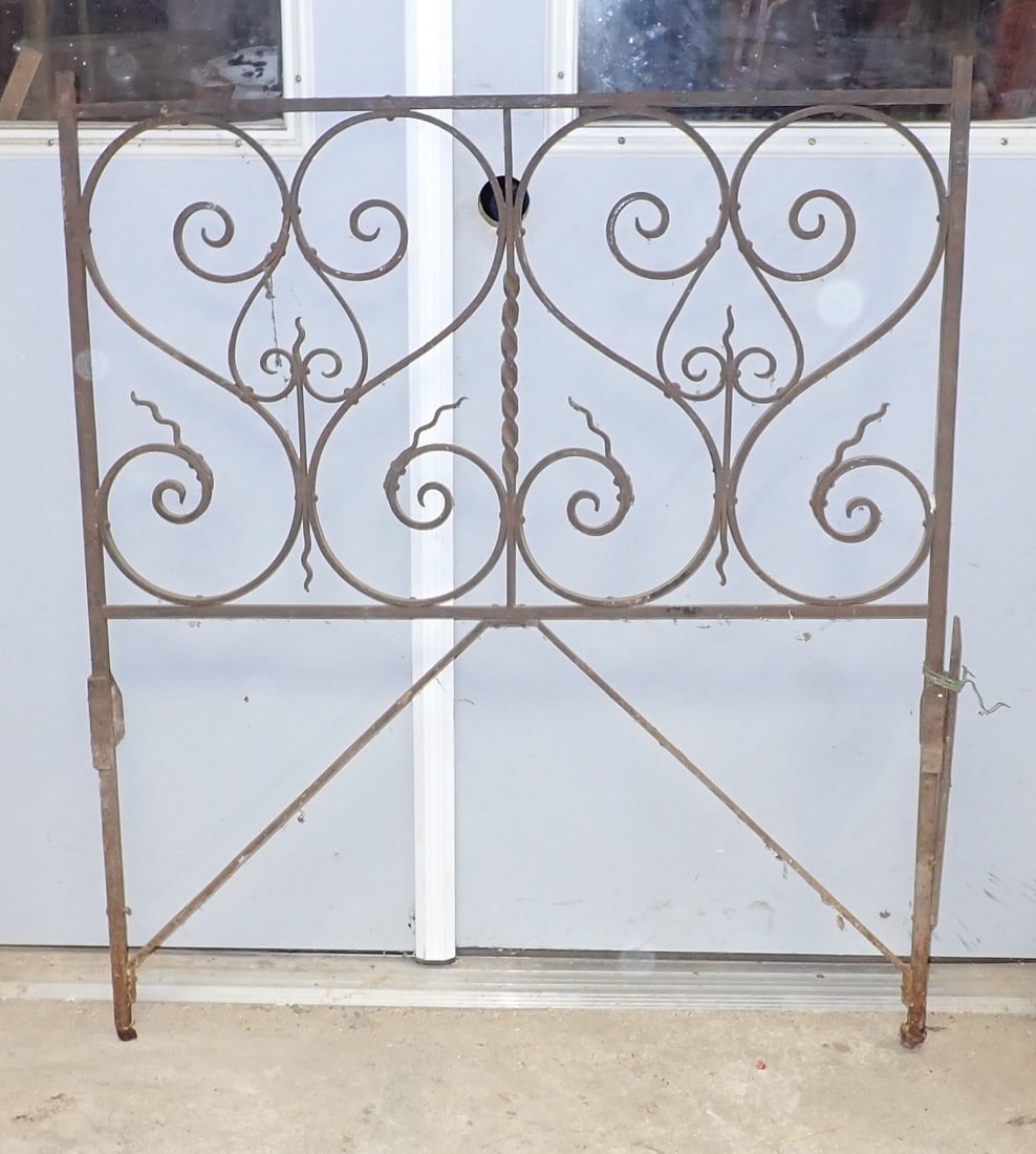 Iron Bed: Headboard is Apprx 36" x 42". Foot board is apprx 36" x 37 1/2". NO SHIPPING