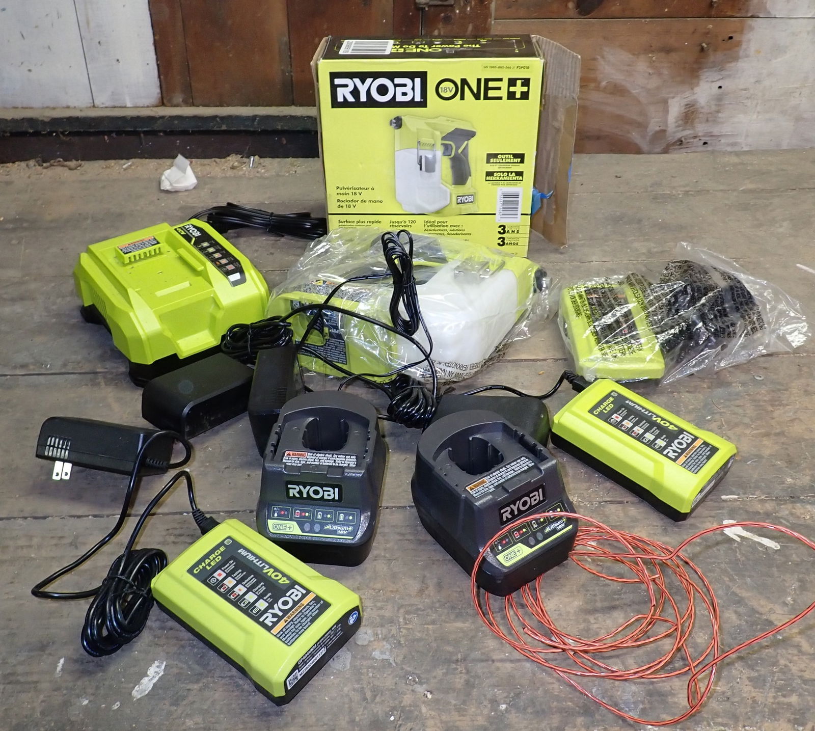 Ryobi Hand Held Sprayer & Battery Chargers (1 of 5)